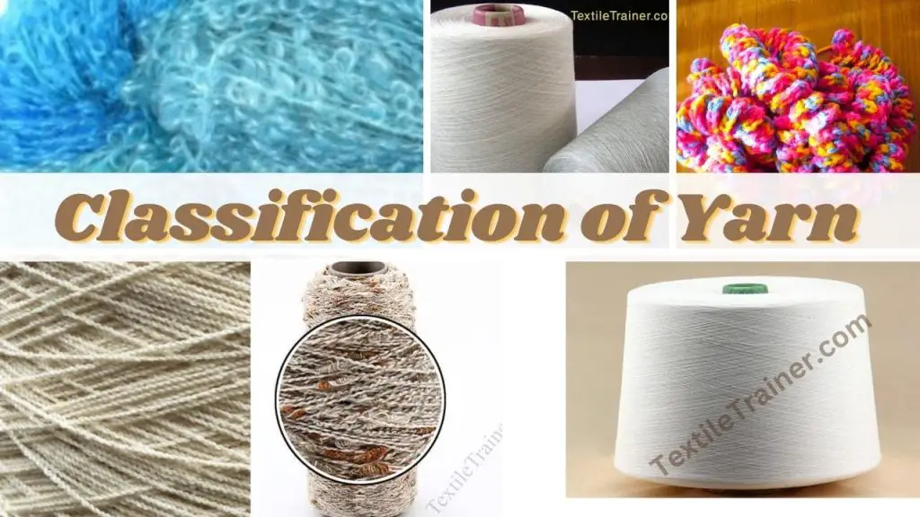 What Is Yarn Classification Of Yarn Types Of Yarns Are Discussed