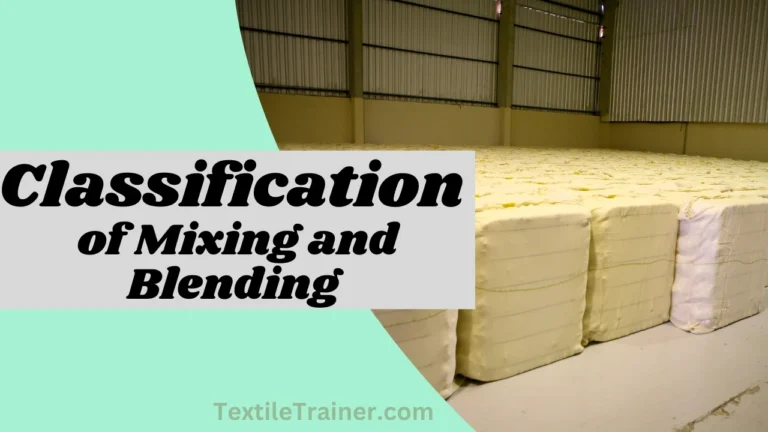 Classification of Mixing and Blending