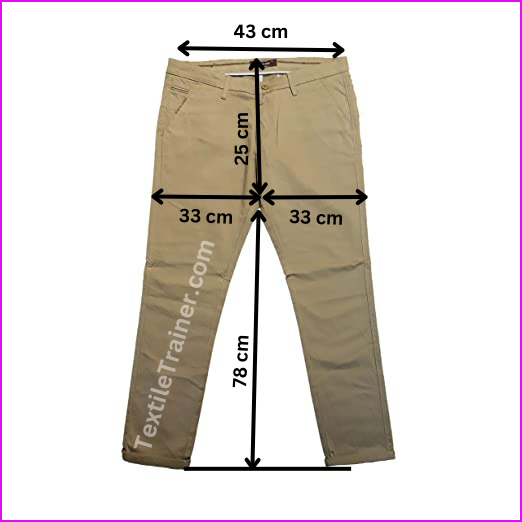 Determination of fabric consumption calculation for woven basic pants by  Easy Formula - Textile Trainer