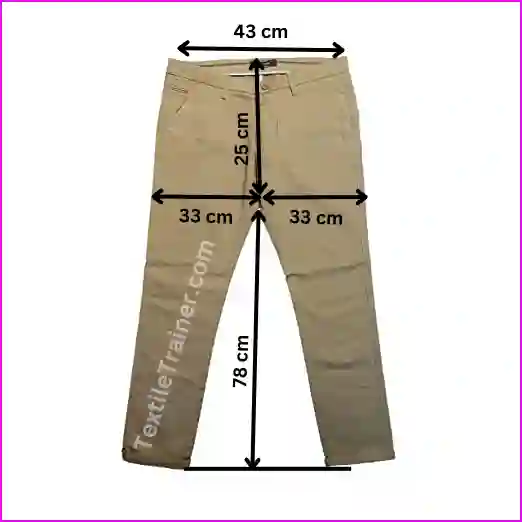 consumption calculation for woven pant