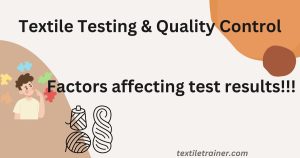 Factors affecting test results