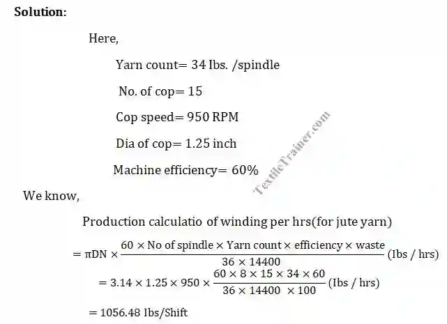 Yarn winding calculation-8