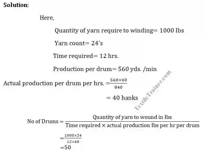 Yarn winding calculation-9