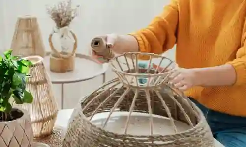 Decorative items from jute fiber