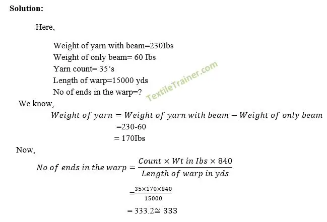 warping calculation exercise-1