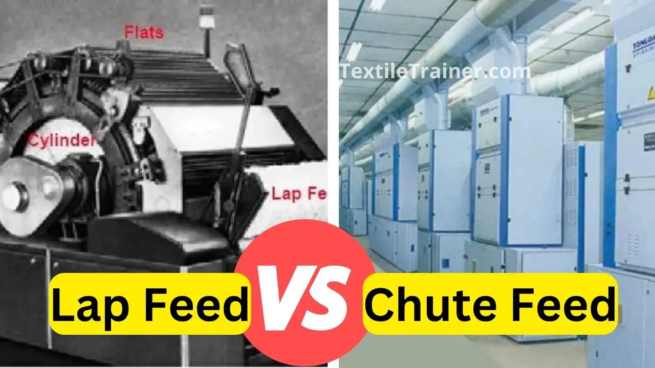 Chute feed and lap feed system