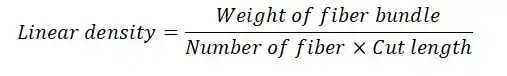 Linear density formula