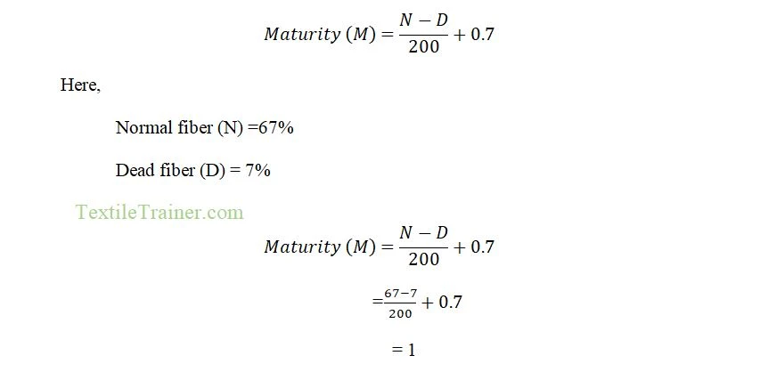 maturity Ratio