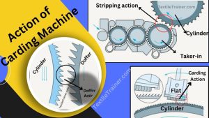 action of carding machine