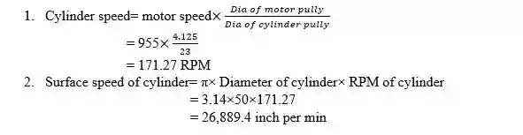 Cylinder RPM and Surface Speed