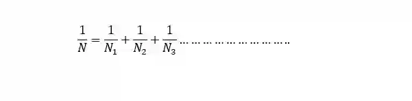 Resultant yarn count formula