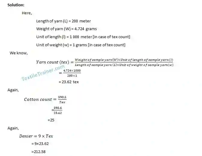 Yarn count measurement-1
