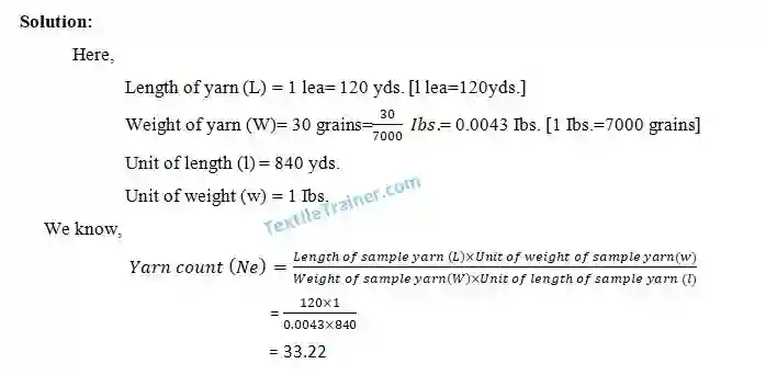 Yarn count measurement-4