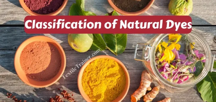 classification of natural dyes