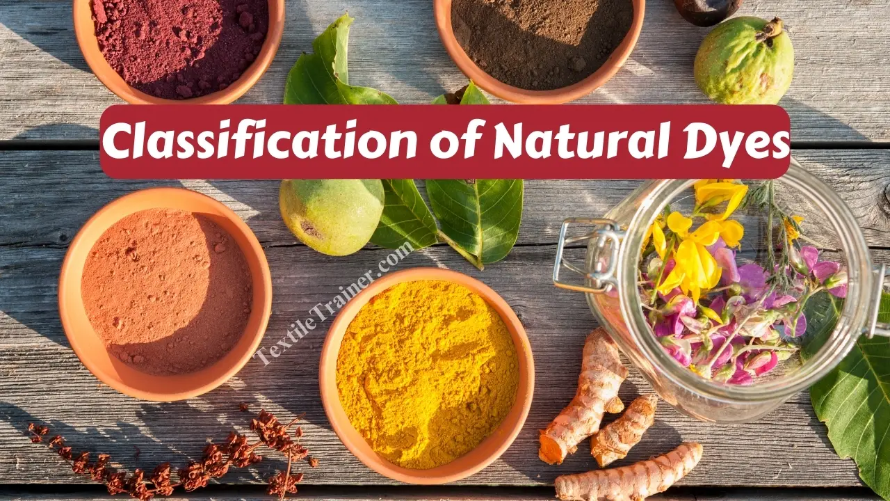 classification of natural dyes