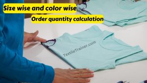 Calculate size wise order quantity