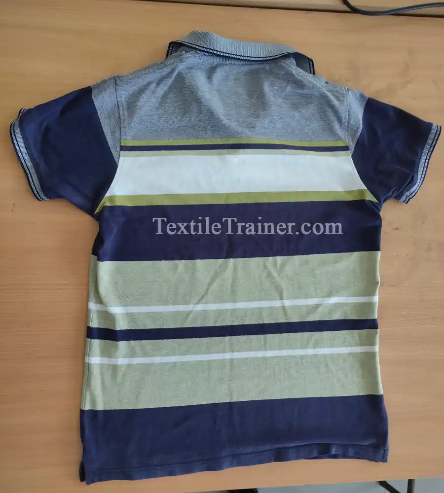 back part of polo shirt