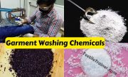 Chemicals used in garment washing