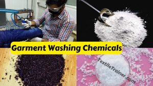 Chemicals used in garment washing