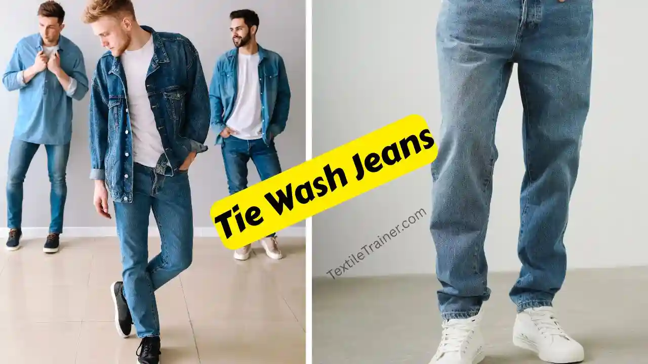 jeans Tie wash process