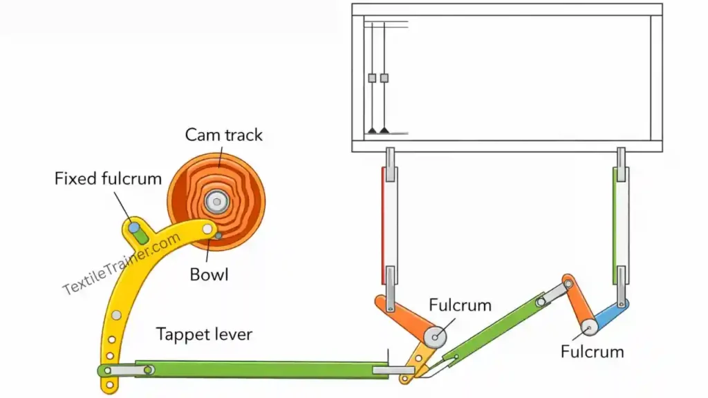 positive shedding in weaving loom