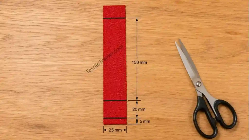 vertical Wicking test specimen preparation