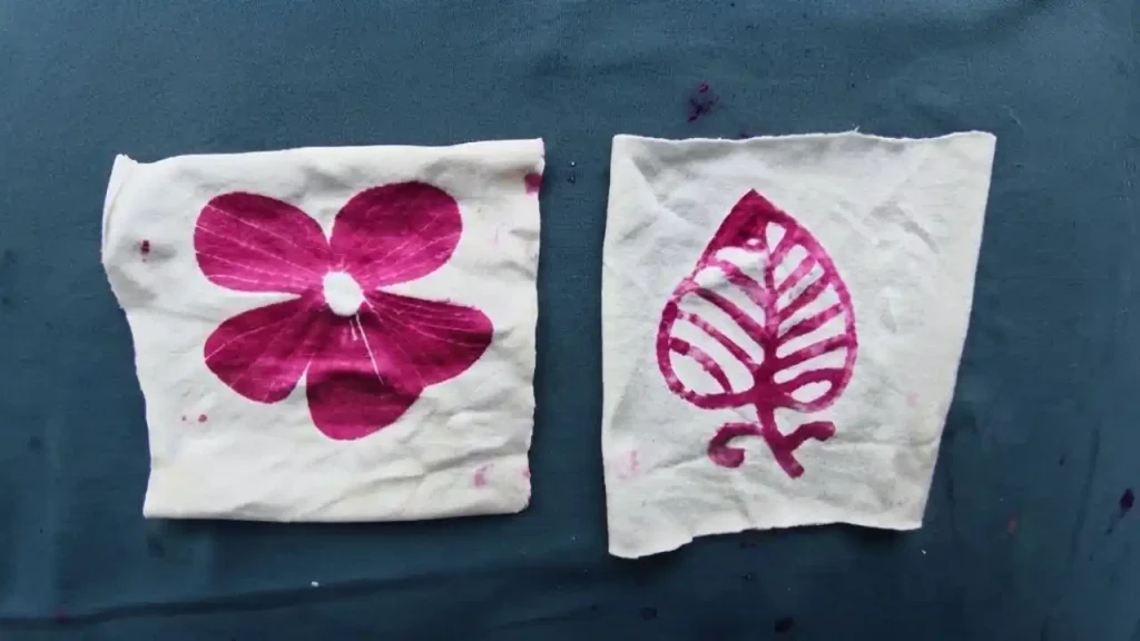 Printing with dragon fruit dye